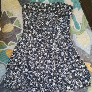 Removable Straps Printed Fit & Flare Dress